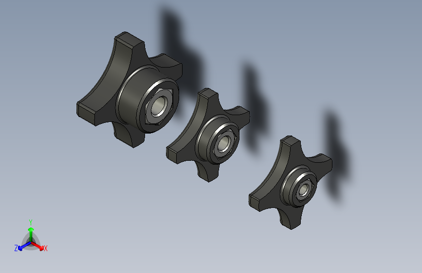 可供3D打印的гайка-барашек款塑料手柄--STEPIGES