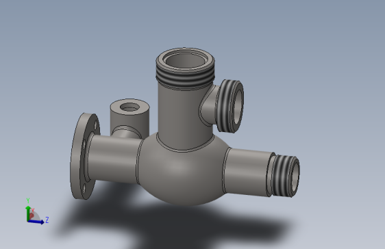 可靠稳定的3D Cad模型流量调节阀-SW-