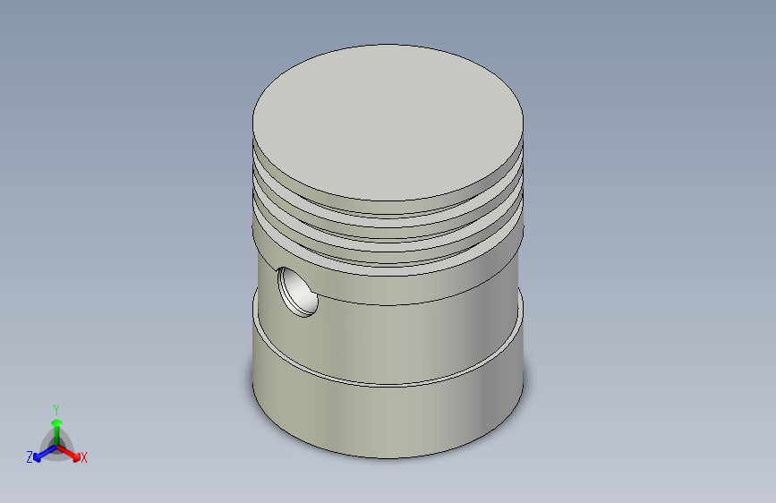 可靠稳定的活塞-Autodesk Inventor-