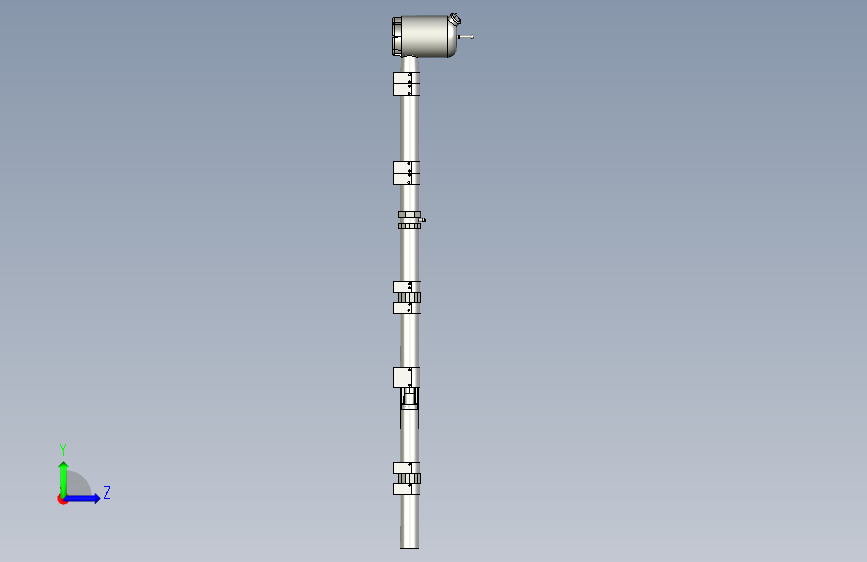 利用Fusion 360设计的廉价简易高超声速膨胀隧道模型--STEPIGES 左侧视图
