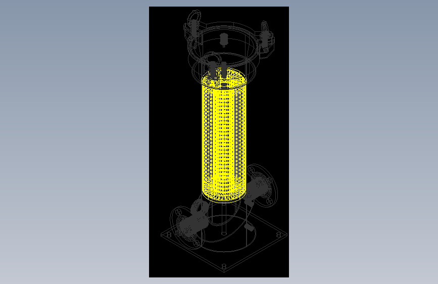 流量过滤的燃油滤清器--AutoCAD