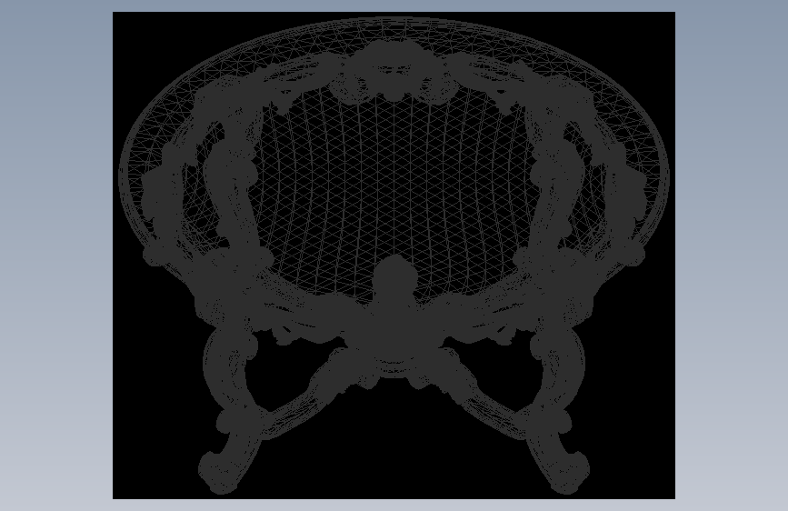 美观耐用的维多利亚中心桌-AutoCAD-OBJ