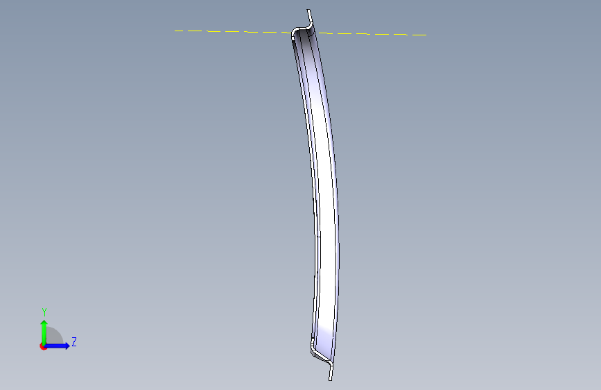 密闭空间B柱-CATIA- 左侧视图