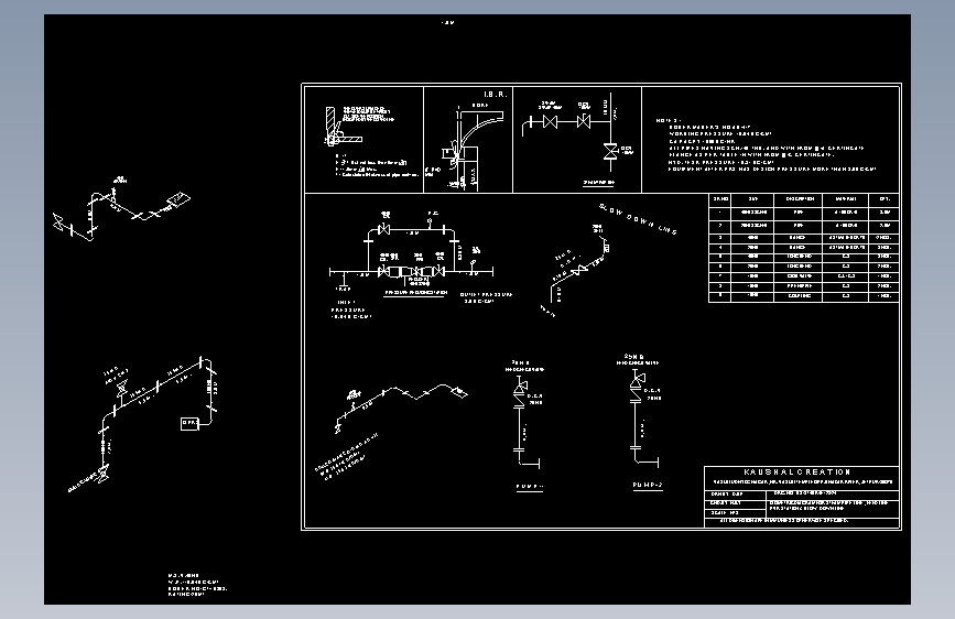 配气完善的锅炉附件蒸汽锅炉-AutoCAD-