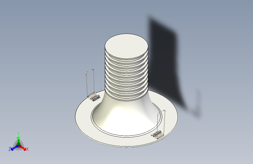 配有扭簧的CNC铣削设计的Downlight-STEPIGES-