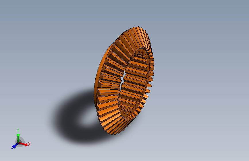 汽车锥齿轮SOLIDWORKS-SW-
