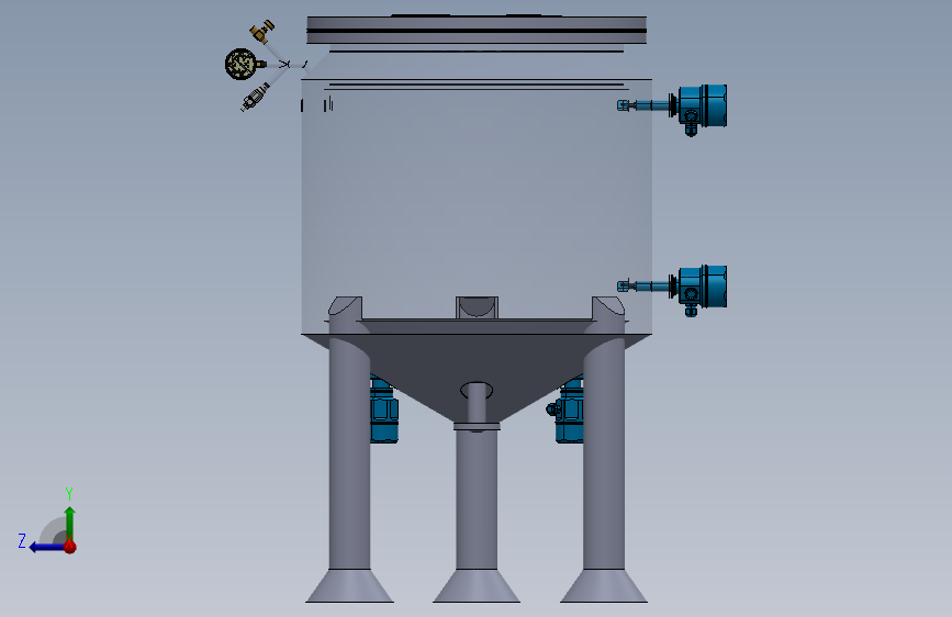 巧克力工业用的3D倒糖罐模型-SW-STEPIGES
