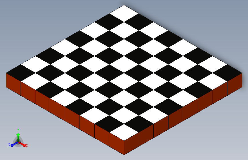 全副武装的棋盘-Autodesk Inventor-