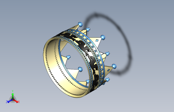 三维模型文件格式stpstlFusion 360和Crown-STEPIGES-