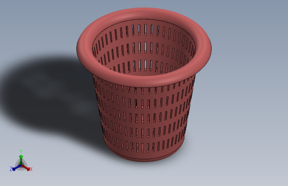 使用SOLIDWORKS设计的篮子-SW-