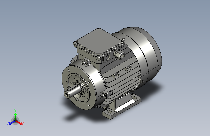 适合工业环境的BMG Motoline铝制90S电机-CATIA-STEPIGES