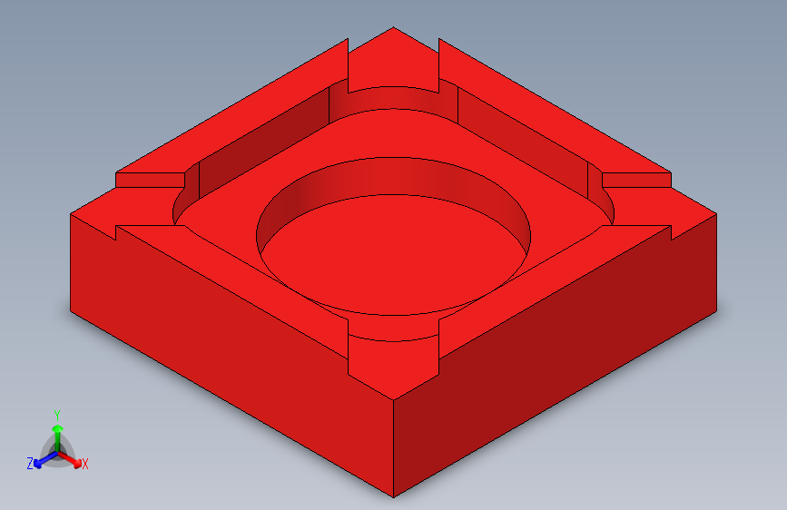 收烟灰的容器-Autodesk Inventor-