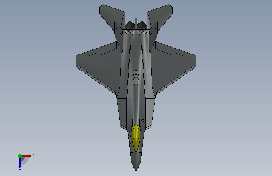 受F-35F-22F-18F-14和YF-23启发的PU-57A PHALANX-SW-
