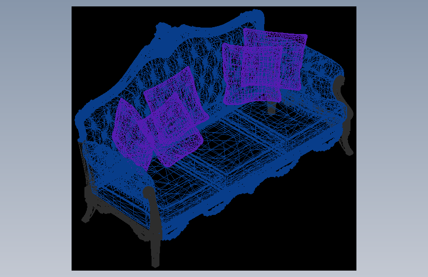 舒适奢华的Blossom沙发-AutoCAD-OBJ