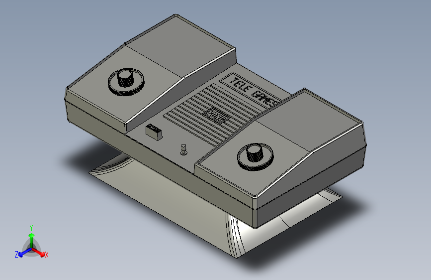 数字技术的家用Pong版本Lee和Alcorn的合作设计-PTC Creo Elements-