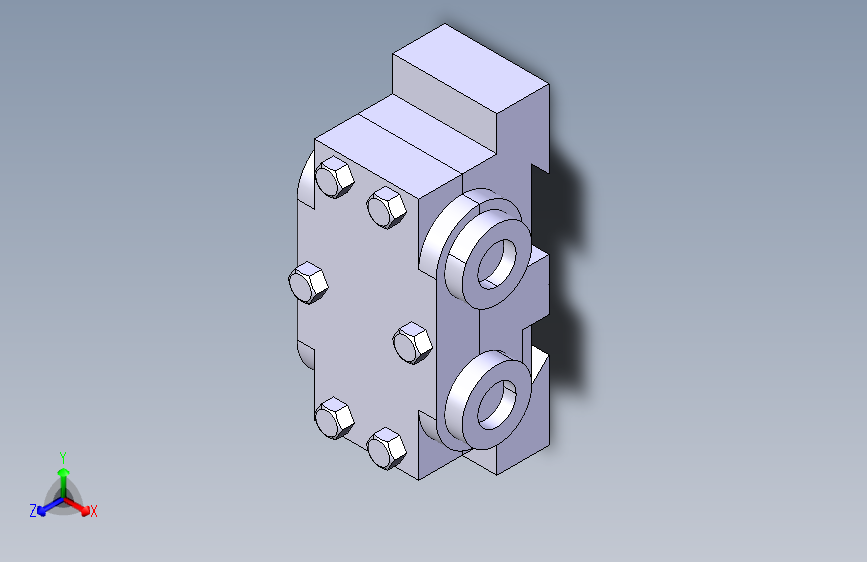 双排角接触轴承-CATIA-