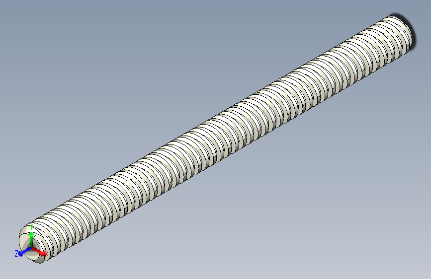 双梯形导丝杠复制模型-STEPIGES-3D Manufacturing Format