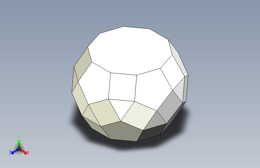 双重减小的菱形二十面体-STEPIGES-Autodesk Inventor