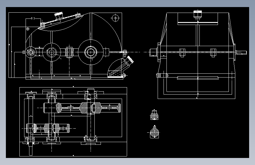 提高扭矩的减速器-AutoCAD-