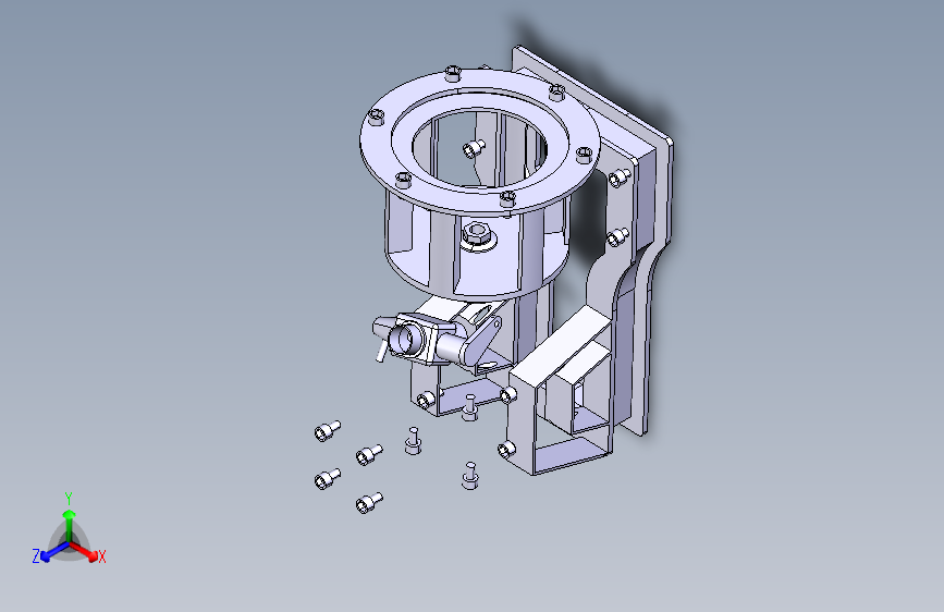 提高性能的发动机增压器-CATIA-