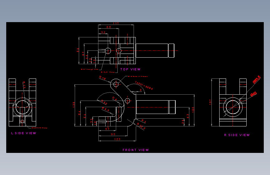 提高引擎效率的连杆-AutoCAD-