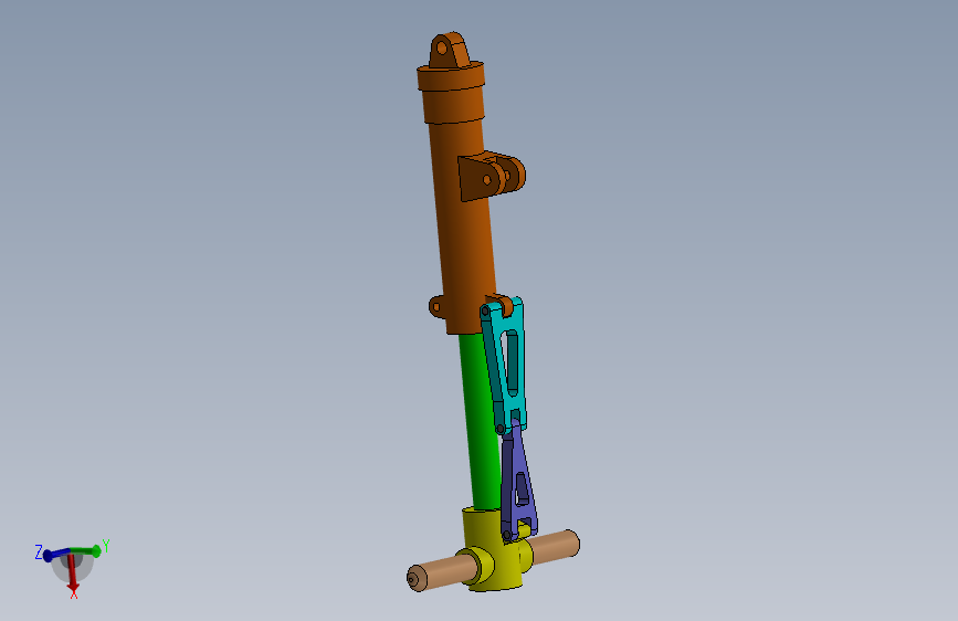 稳定支撑的3D CAD模型-SW-