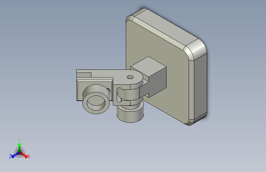 稳固测微计的支架-Autodesk Inventor-