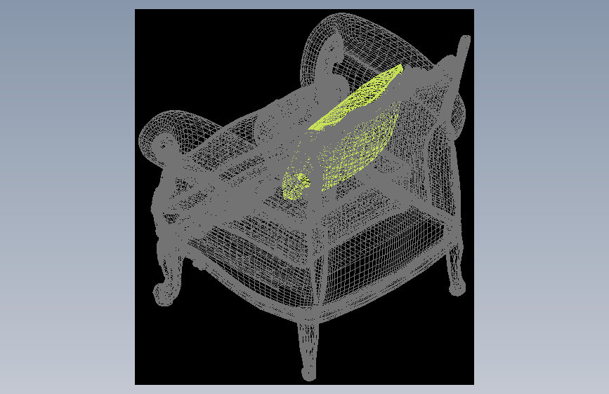 现代豪华辅助家具Modenese armchair--AutoCAD