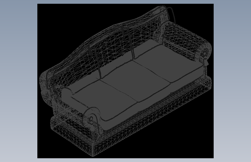 现代式皇家沙发 Modenese 提供--AutoCAD