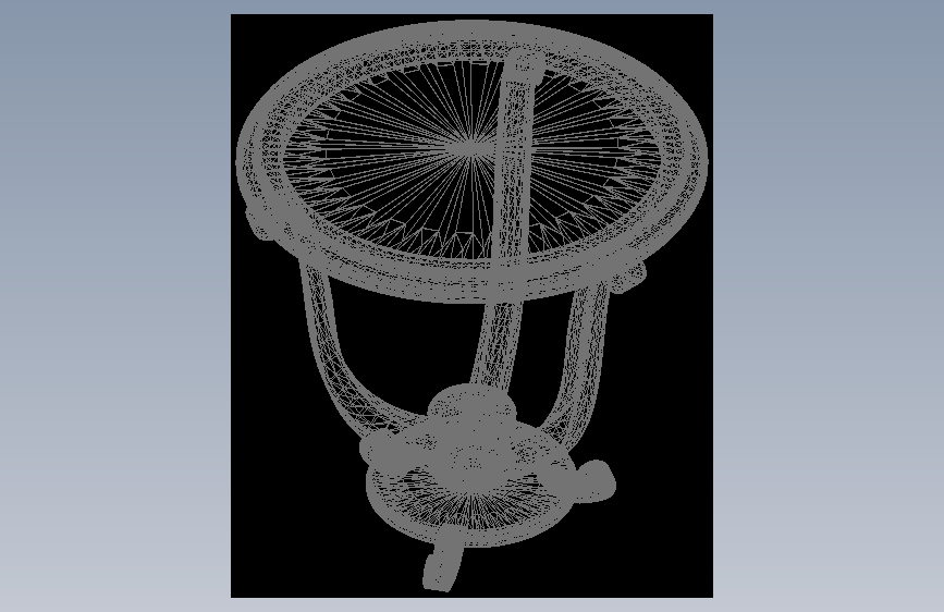 意大利家具风格的黑色圆桌Modenese-AutoCAD-Autodesk 3ds Max