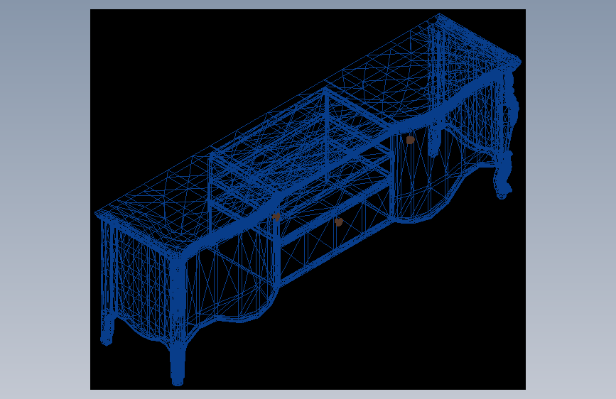 意大利制造的经典电视柜-AutoCAD-