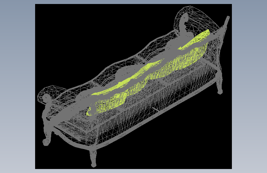 引人入胜的大尺寸沙发经典巴洛克风格Modenese豪华别墅专用-OBJ-AutoCAD