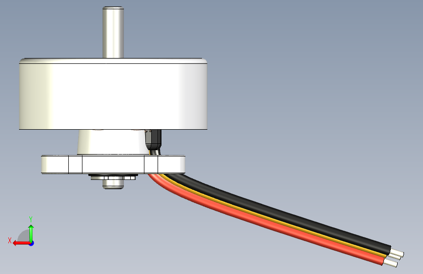 用于无人机的2750KV 3相18mm 2S-3S电机-STEPIGES- 背面视图