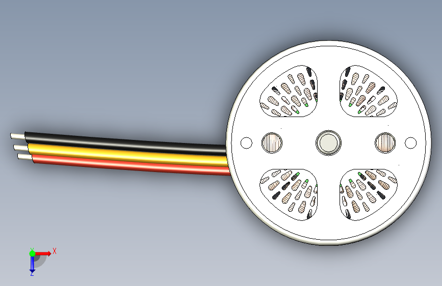 用于无人机的2750KV 3相18mm 2S-3S电机-STEPIGES- 俯视图