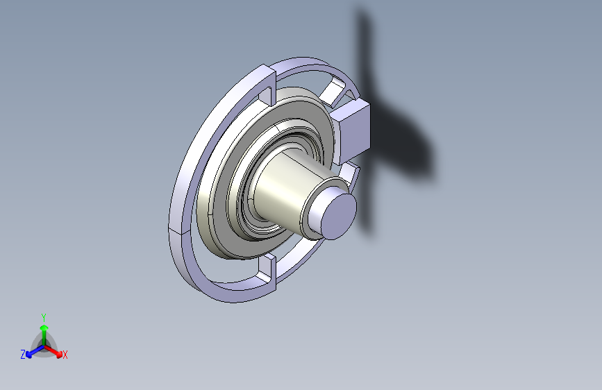 支撑轴承支架的模具板-CATIA-