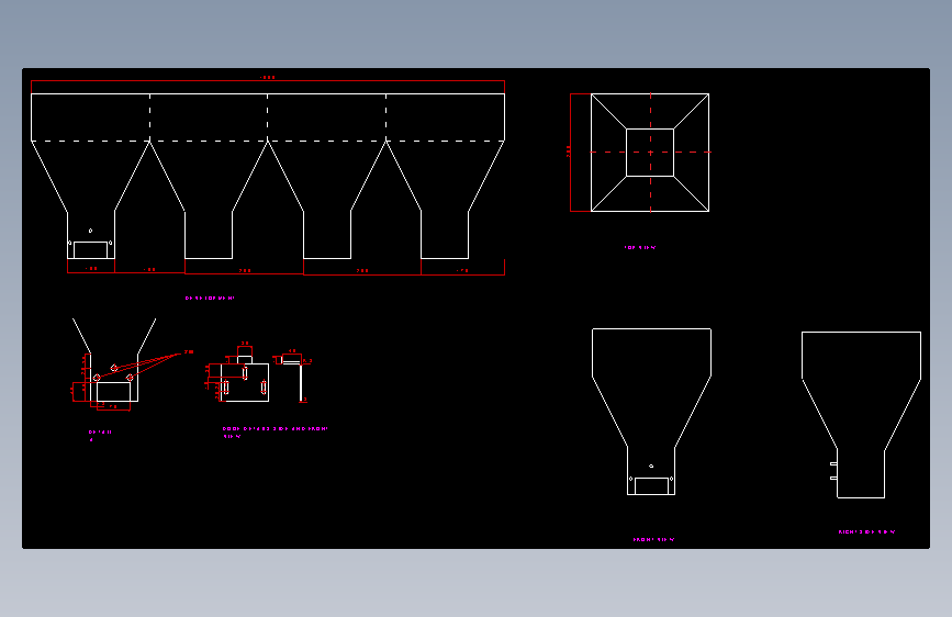 重力引导的漏斗容器--AutoCAD