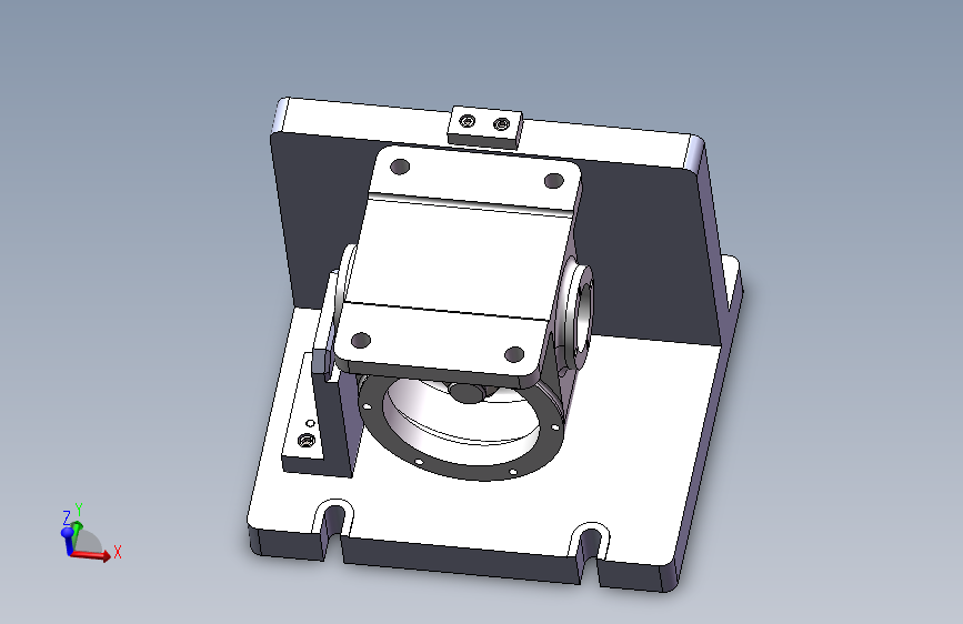 蜗轮泵体壳体加工工艺及铣底面夹具图MF200
