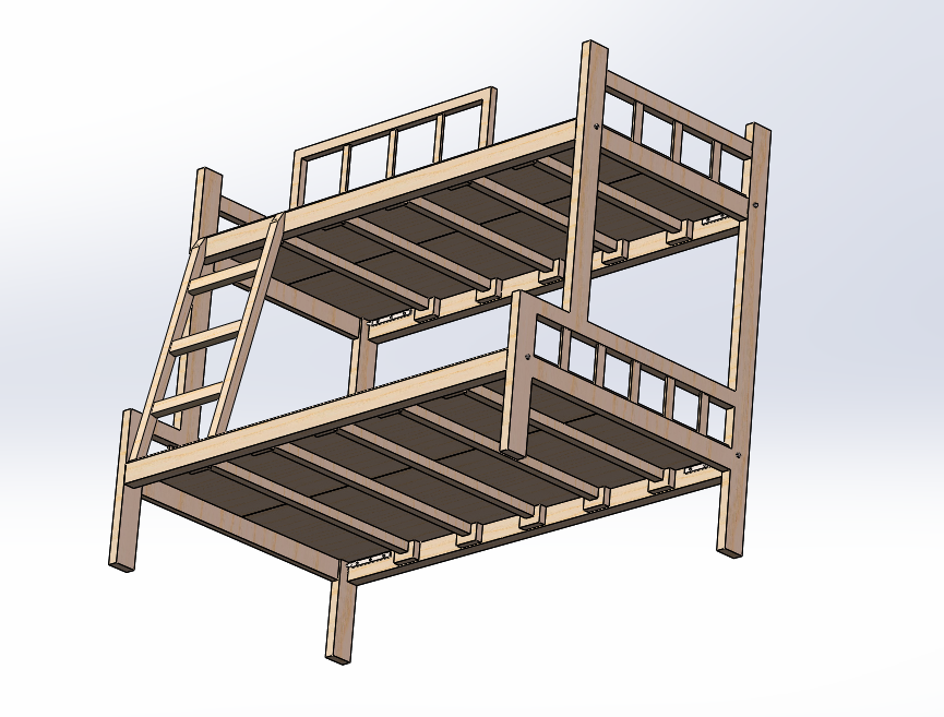 上下层木床