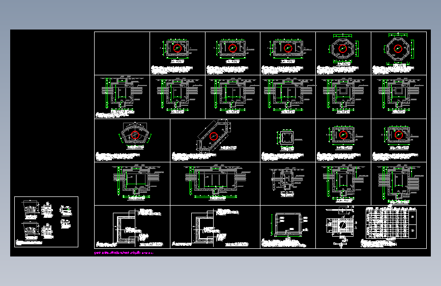 电力电缆井设计与安装CAD版MF20