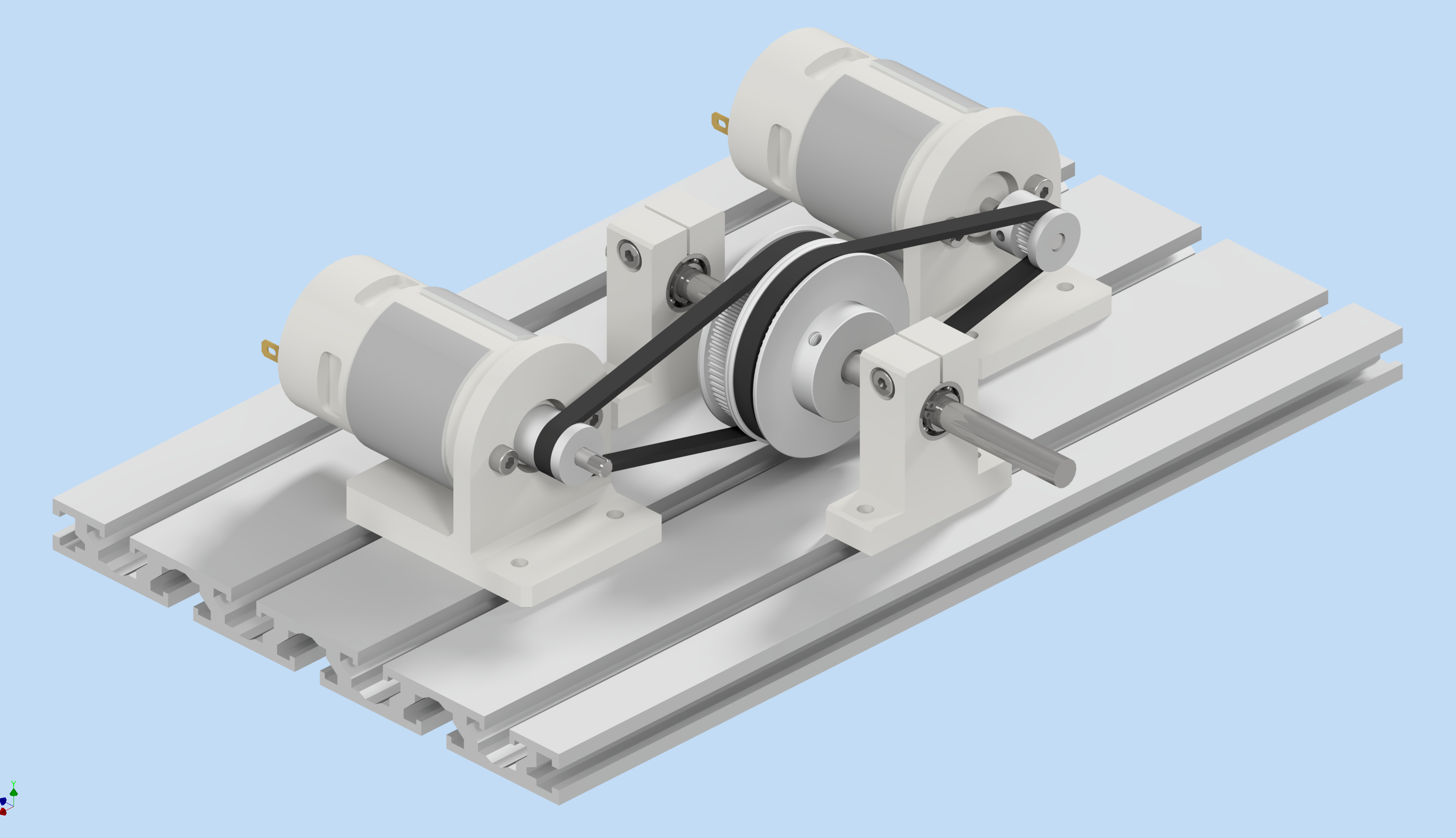 双电机轴驱动系统
