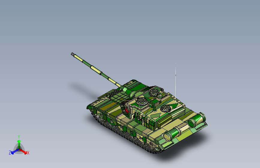 99式主战坦克 3D模型（UG(NX)设计