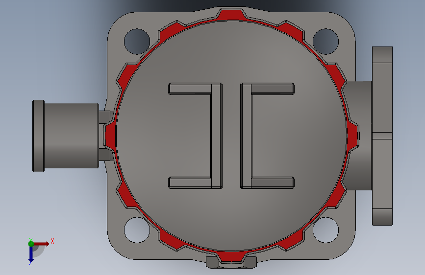 RFA系列微型直回式回油过滤器滤芯(法兰式连接）RFA-250xL_SOLIDWORKS 2014_模型图纸下载 – 懒石网