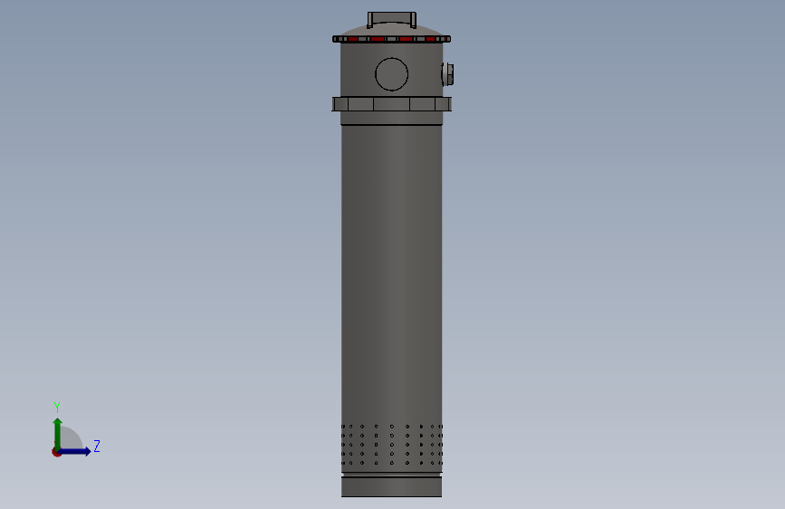RFA系列微型直回式回油过滤器滤芯(法兰式连接）RFA-250xL_SOLIDWORKS 2014_模型图纸下载 – 懒石网