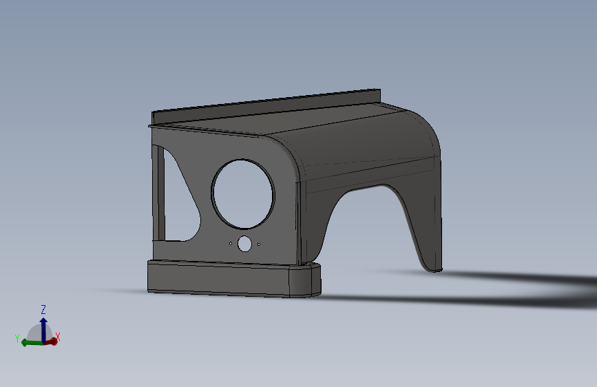 汽车保险杠 3D模型SolidWorks三维设计图