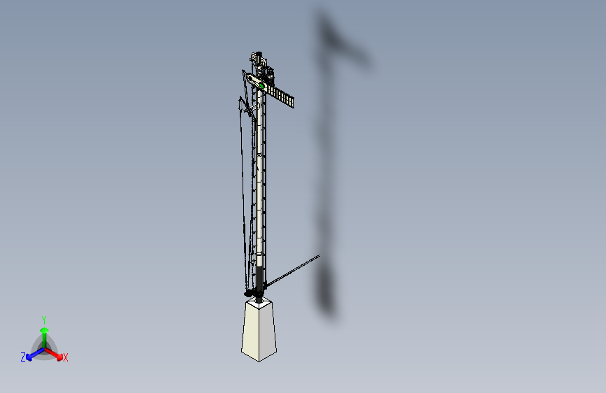 铁路信号灯3d模型 3D模型SolidWorks三维设计图