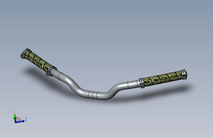 自行车手把 3D模型SolidWorks三维设计图