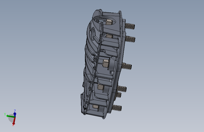 M72摩托车项目缸头 3D模型SolidWorks三维设计图