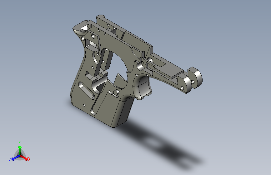Beretta 21A 框架模型固定 1
