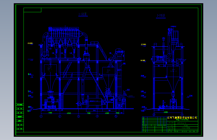 1000T D工业石灰项目煤粉制备cad工艺图 CAD图纸（AutoCAD-ZWCAD设计）