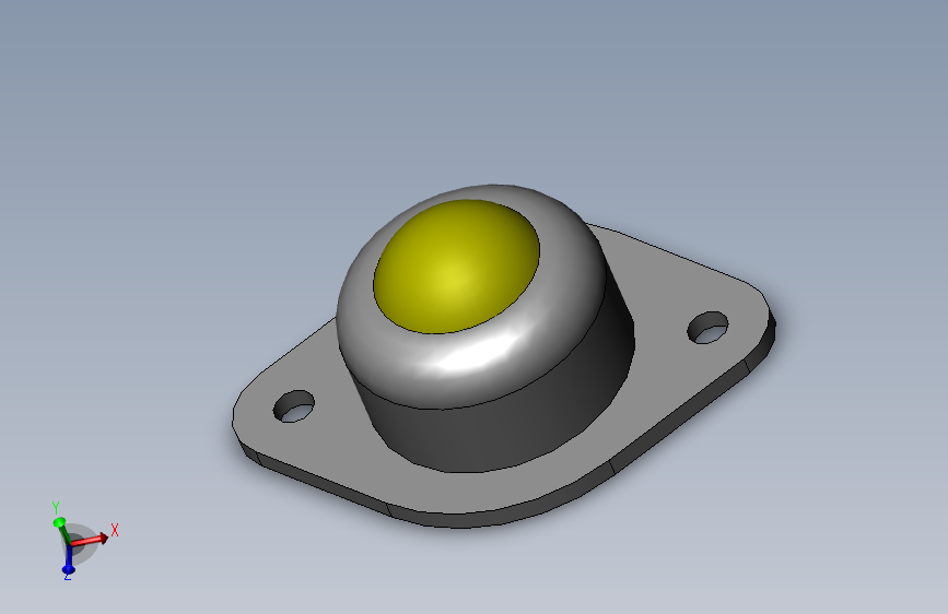 18A型万向球 3D模型（SolidWorks设计）